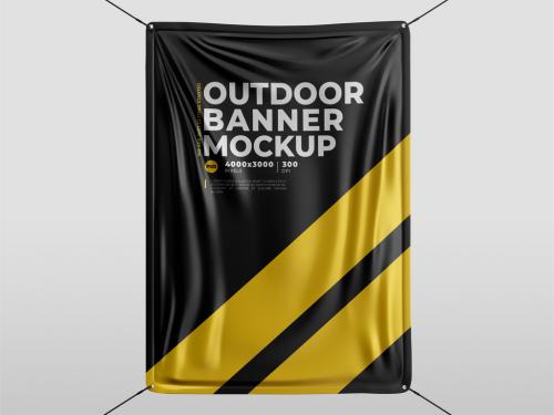 Outdoor Banner Mockup - 462954647