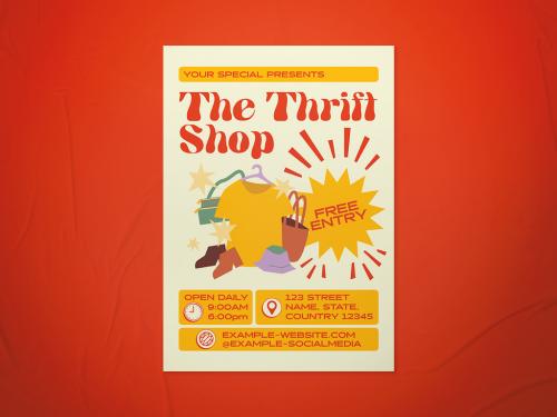 Thrift Shop Flyer Layout - 463164756