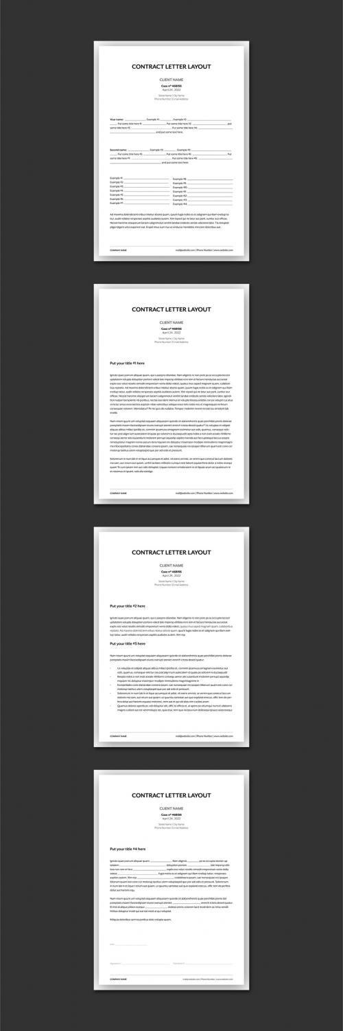 Business Agreement Letter Layout - 463164916