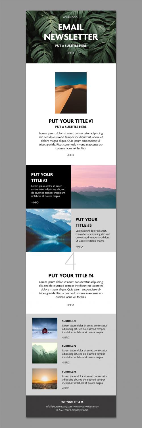 Email Newsletter Layout - 463164919