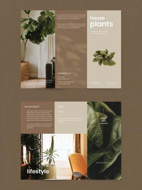 House Plant Shop Brochure Layout - 463165351