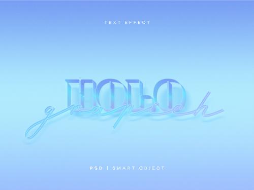 Holographic Texture Text Effect - 463166420