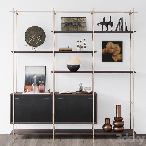 Amuneal 3 Bay Collector's Shelving Unit