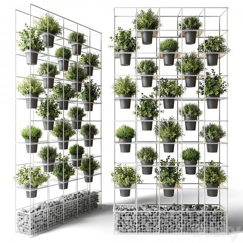 Vertical garden for potted plants