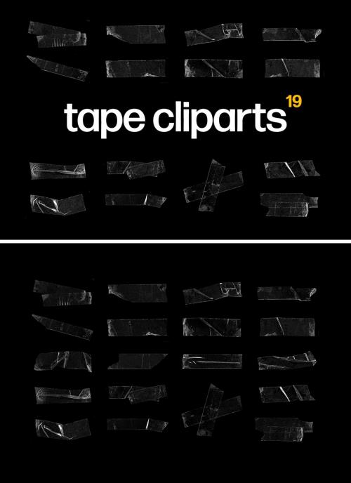 Clear Tape Texture Overlay Cliparts - 463690048