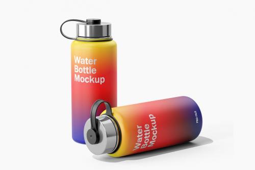 Aquaflask Water Bottle Mockup Vol.2