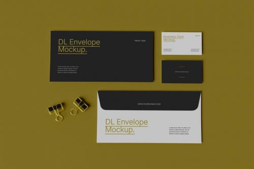 Envelope and Business card - Mockup