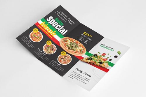 Italian Pizza Trifold Brochure