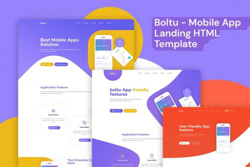 Boltu - App Landing HTML Template