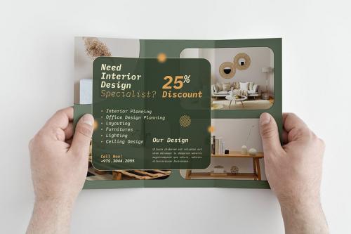 Modern Interior Design Trifold Brochure