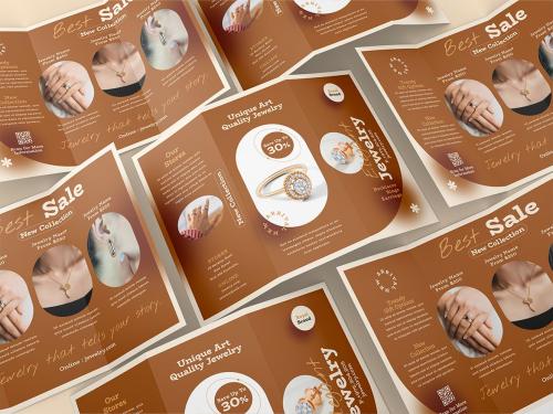 Jewelry Store Trifold Brochure Template