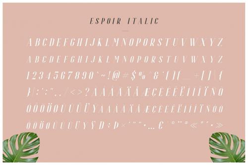 Espoir Serif - Font Family