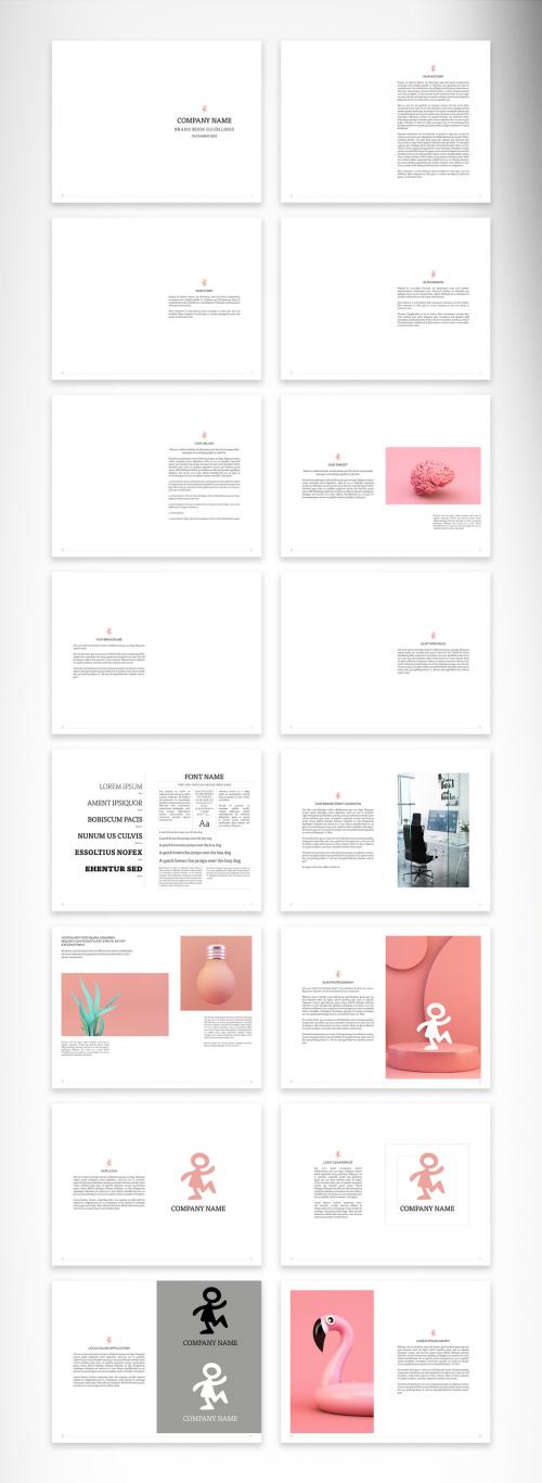 Brand Book Guidelines Layout - 463917310