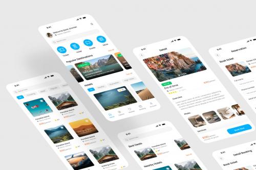 VietZ - Travel & Booking Mobile App UI Kit