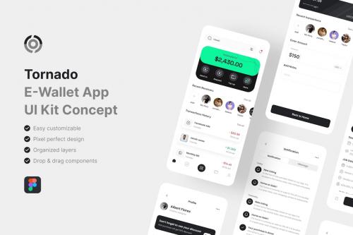Tornado - E-Wallet App UI Kit