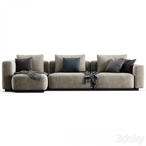 Flexform Lario Chaise Longue Sofa