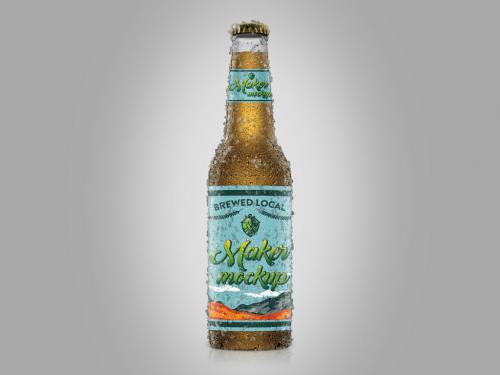 Beer Bottle Mockup - 464128022