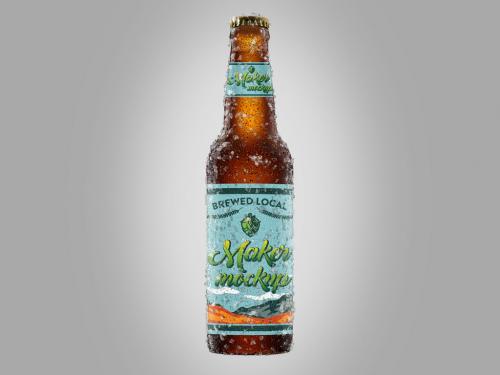 Beer Bottle Mockup - 464128026
