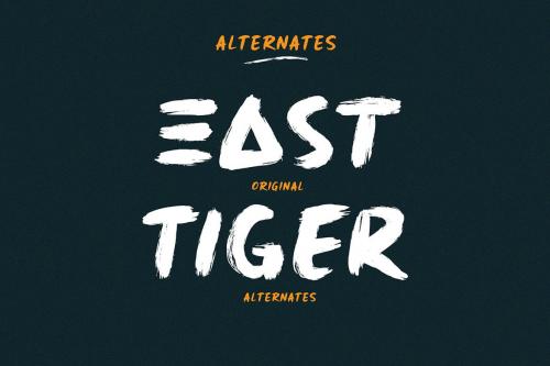 East Tiger - Authentic Brush Font