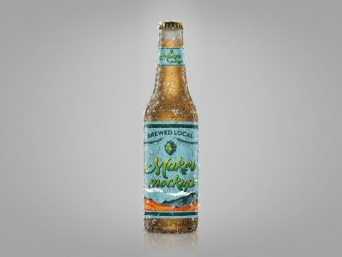 Beer Bottle Mockup - 464128034