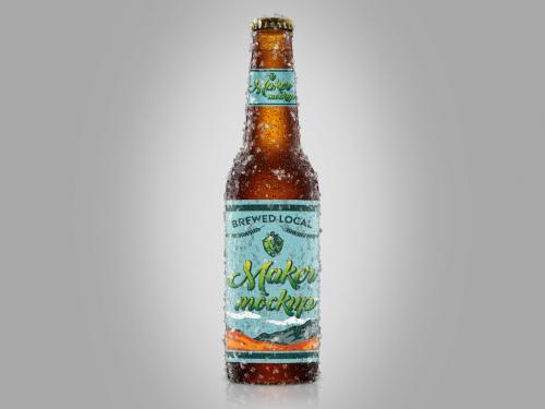 Beer Bottle Mockup - 464128037