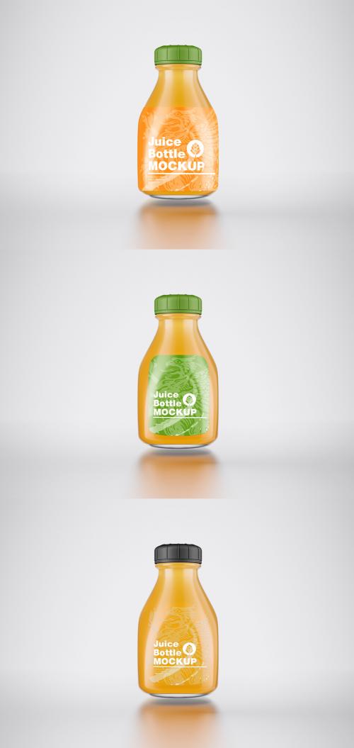 Plastic Juice Bottle Mockup - 464128685