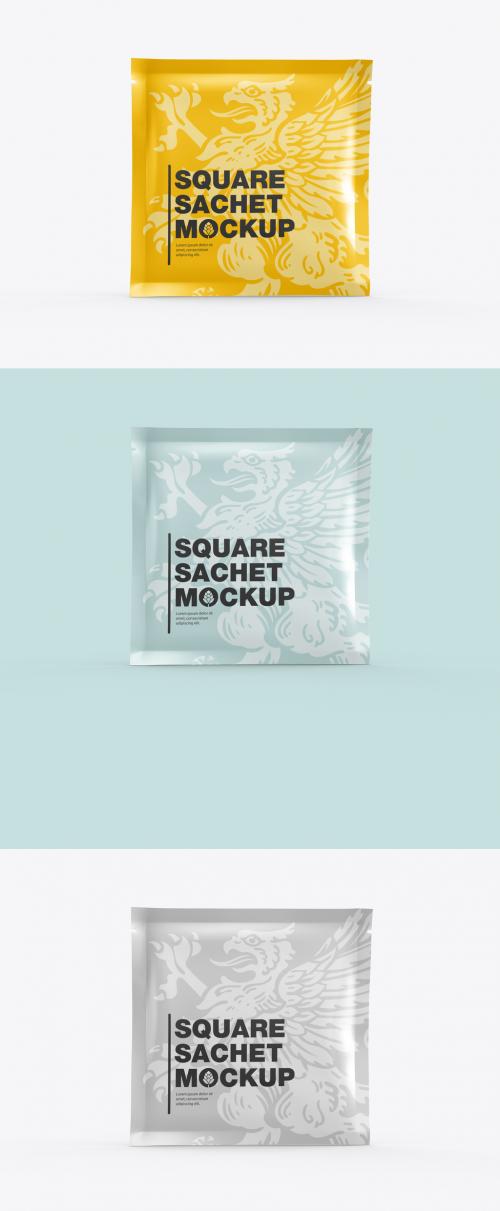 Square Sachet Mockup - 464128690