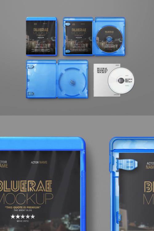 Blue DVD Case Mockup - 464128941
