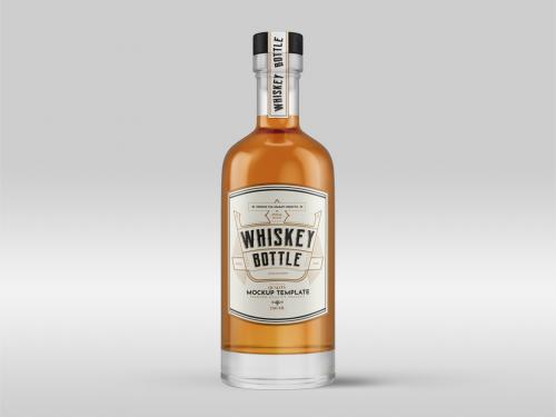 Whiskey Bottle Mockup - 464337135