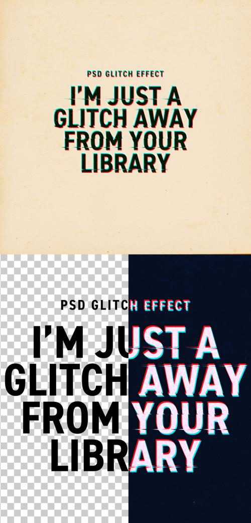 Glitched Text Effect - 465123368