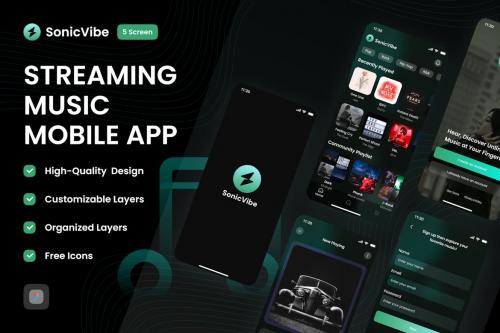 Streaming Music Mobile App - Ui Design