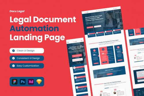 DocuLegal - Legal Document Automation Landing Page