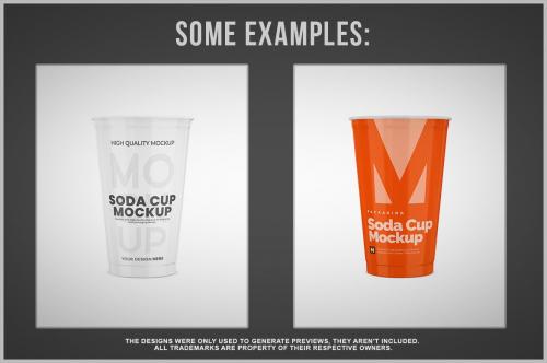 Plastic Soda Cup Mockup