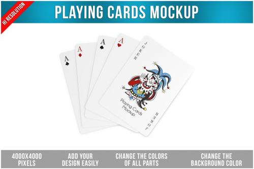 Playing Cards Mockup