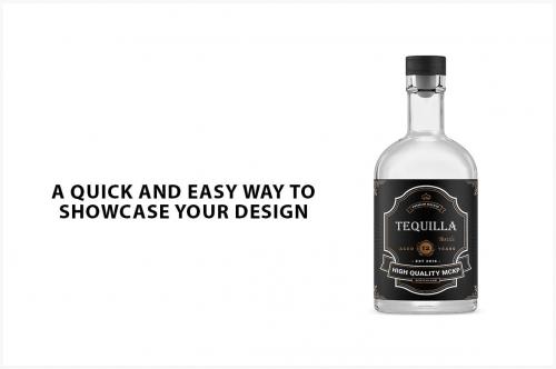 Tequila Bottle Mockup