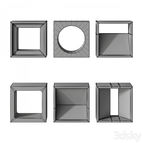 Modular decorative partition Modular Wall 01