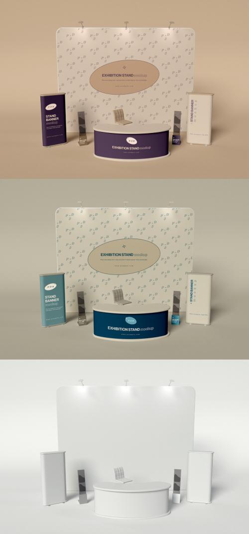 Exhibition and Promo Stand Mockup - 465124303