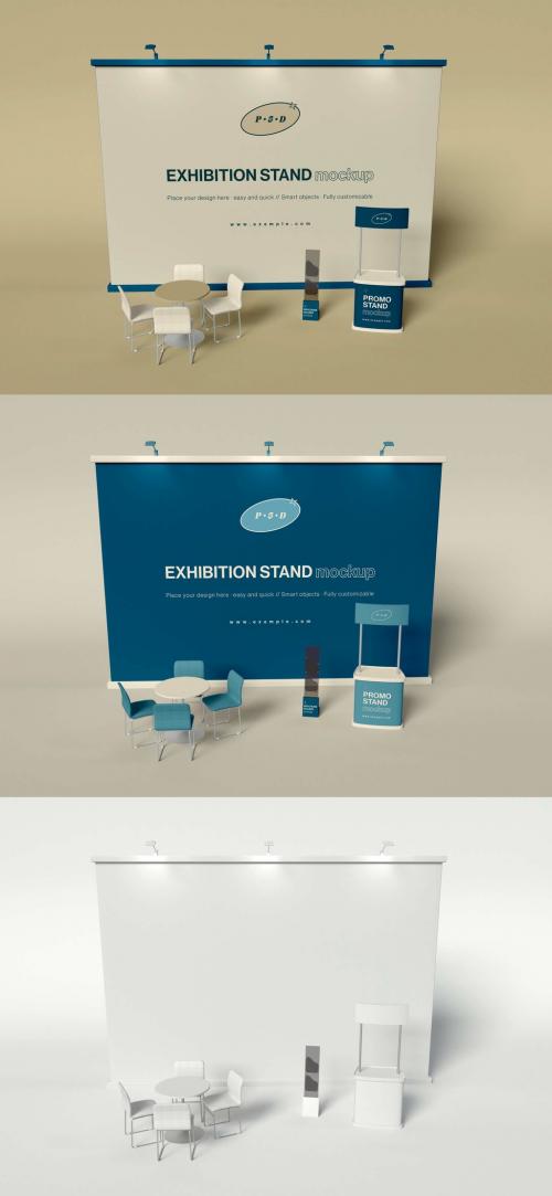 Exhibition Stand Layout Mockup - 465124349