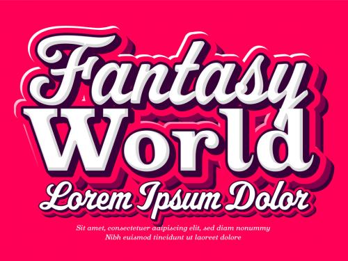 Fantasy World Movie Poster Text Effect - 465397890