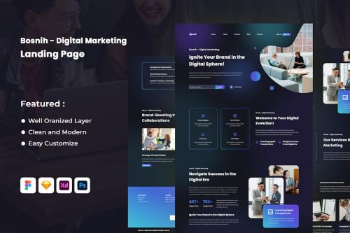 Bosnih - Digital Marketing Landing Page