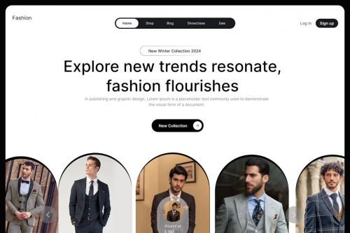 Clothing - Website Hero UI