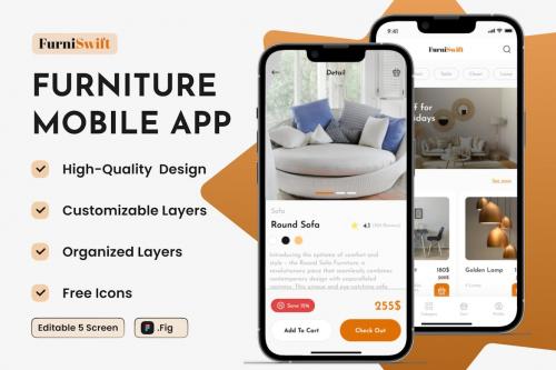 Furniture Mobile App - UI Kit