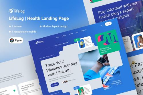 Lifelog - Health Landing Page