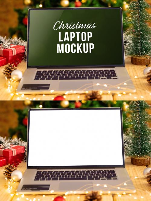 Christmas Laptop Mockup - 466042054