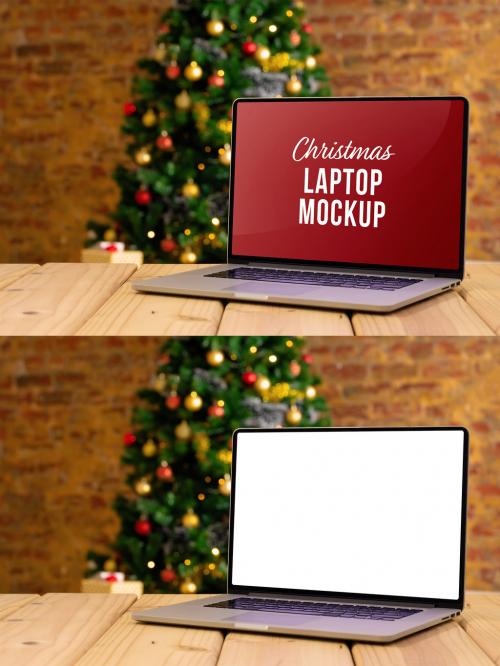 Christmas Laptop Mockup - 466042055