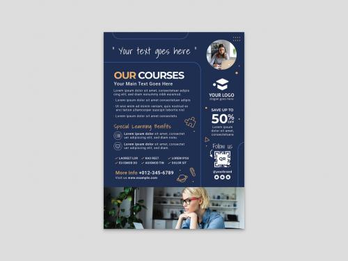 Multipurpose Business Education Flyer Card Layout - 466577444
