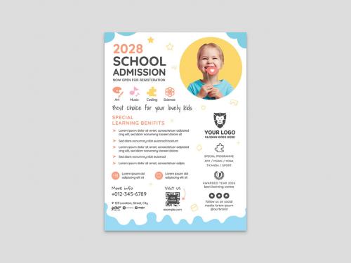 Multipurpose Kids School Daycare Kindergarten Flyer Poster - 466577479