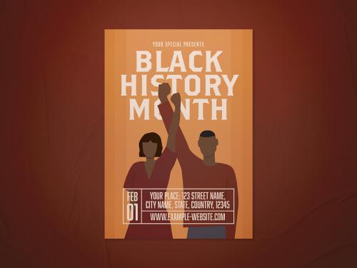 Black History Month Flyer Layout - 466794305