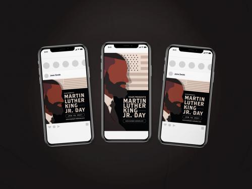 Martin Luther King Jr. Day Social Media Layout - 466794401