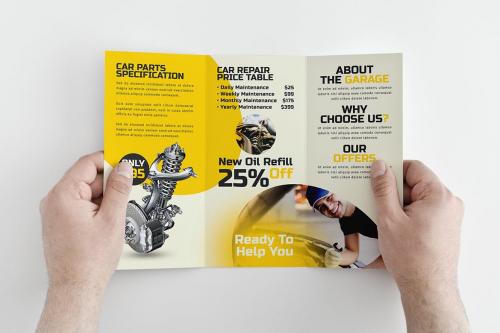 Auto Repair Service Trifold Brochure
